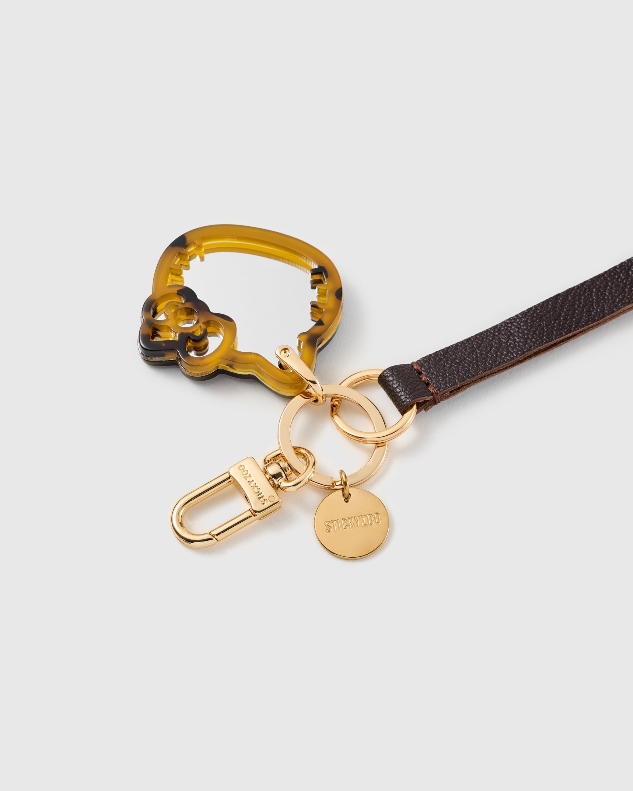 COCOA CAT LEATHER STRAP NG TELEPONO  