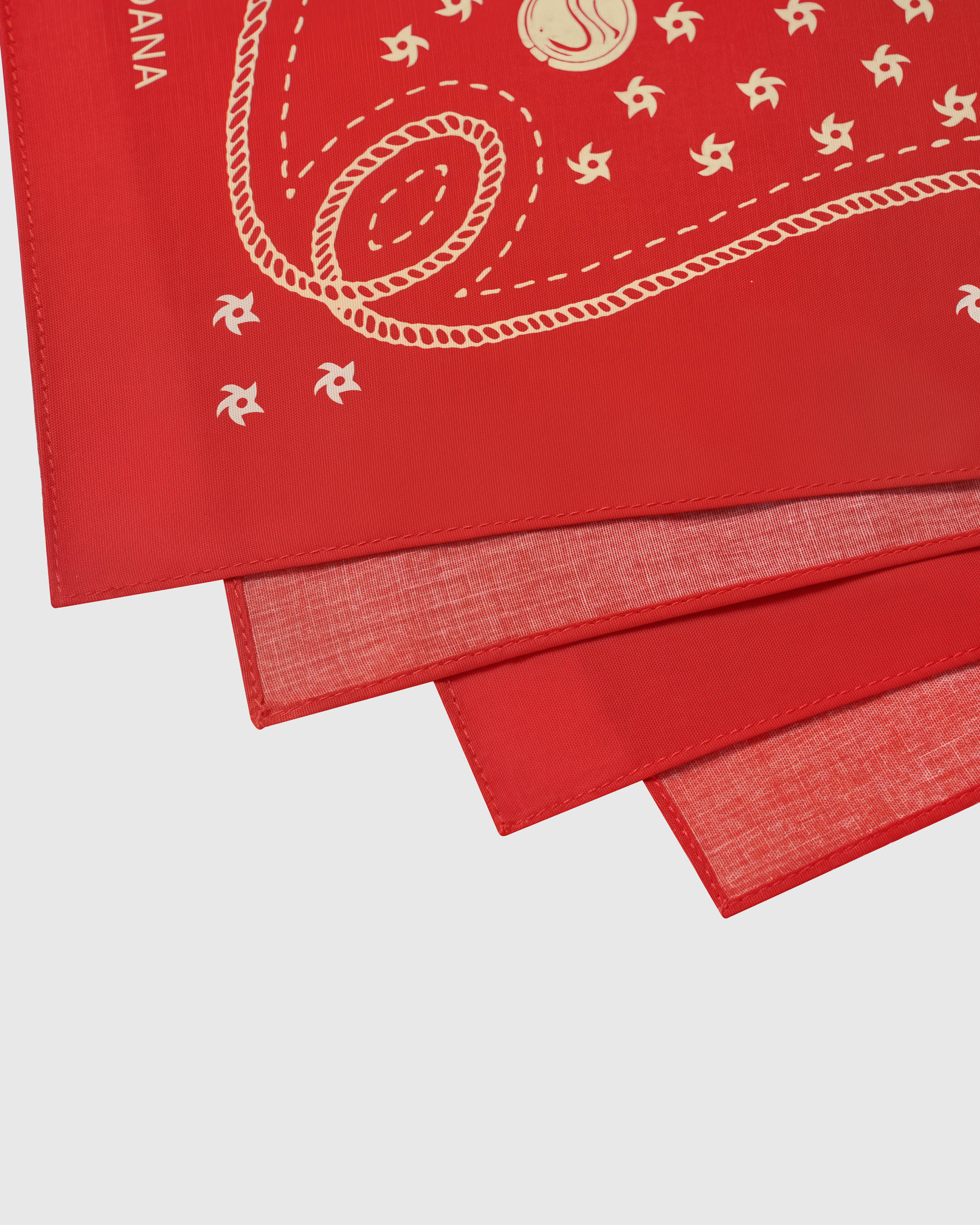 CRIMSON HORSESHOE SILK SCARF