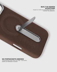 STAND CASE NG TELEPONO — BROWN