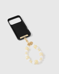 STRAP NG TELEPONO NA MAY BUTTER CRYSTAL CLUSTER