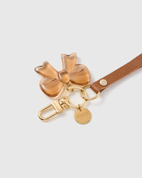 AMBER BOW NA LEATHER NA STRAP PARA SA TELEPONO