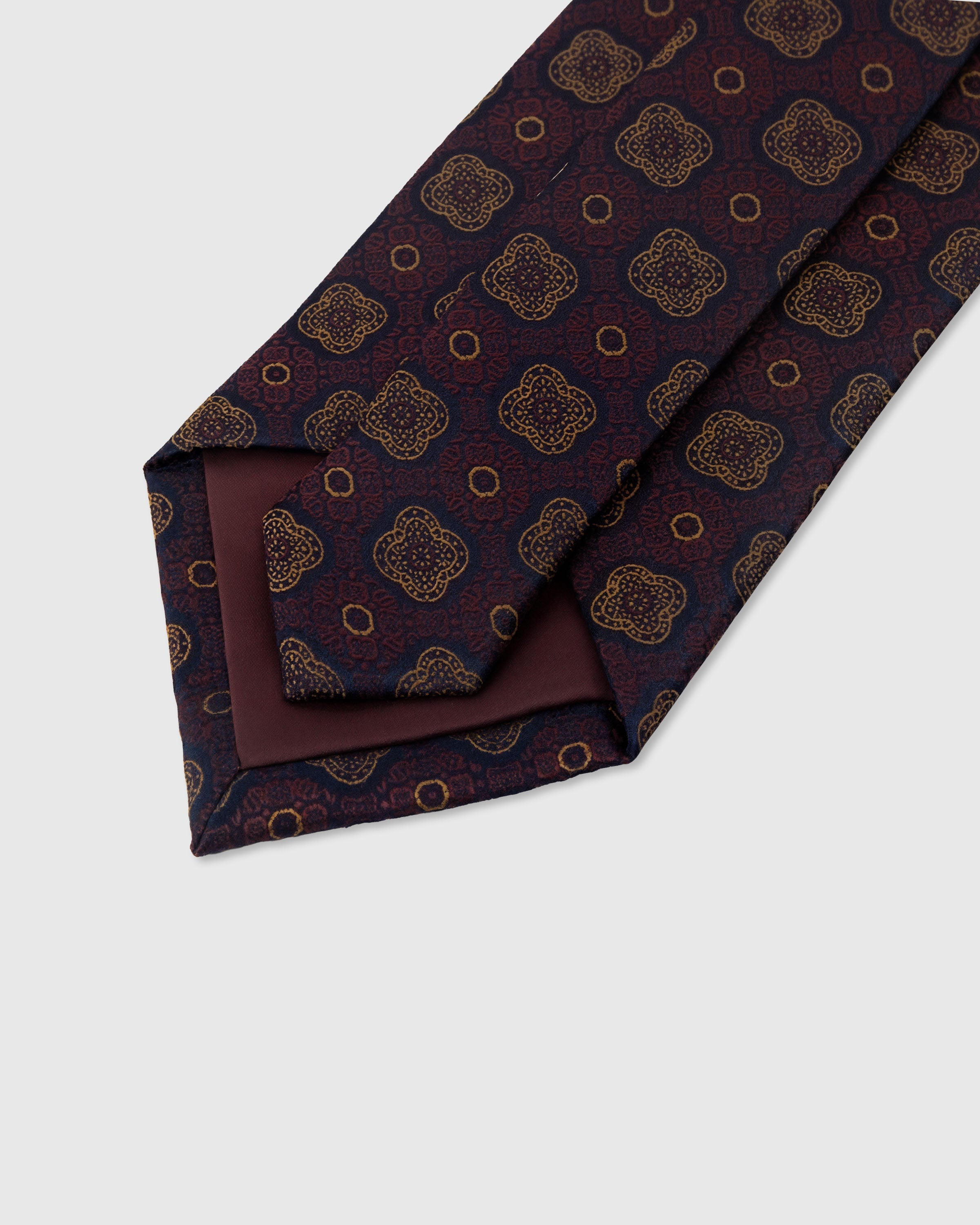 TIE NA CLARET QUATREFOIL