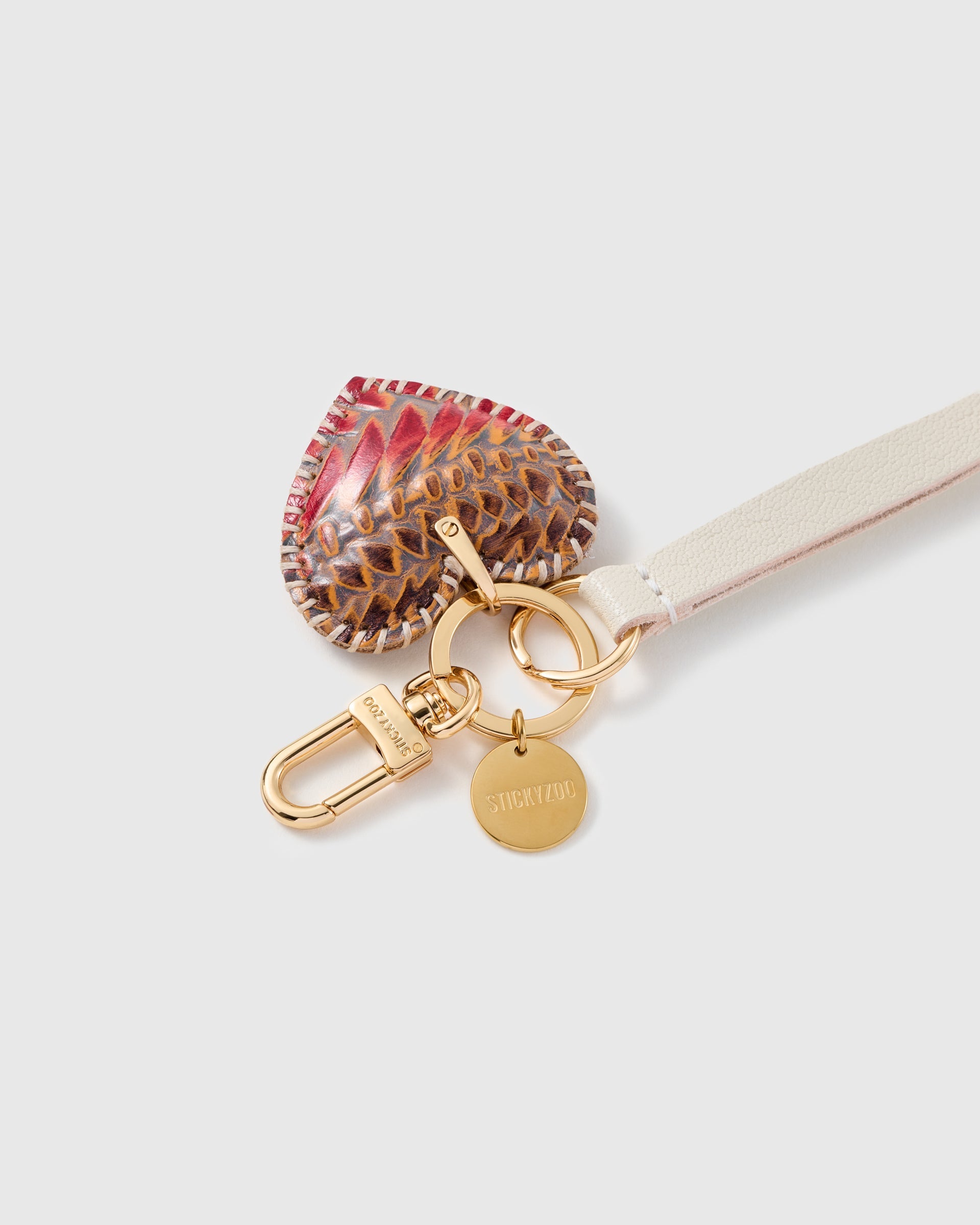 EMBER PYTHON NA PUSO SA LEATHER PHONE STRAP