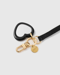 MIRROR HEART LEATHER STRAP NG TELEPONO  