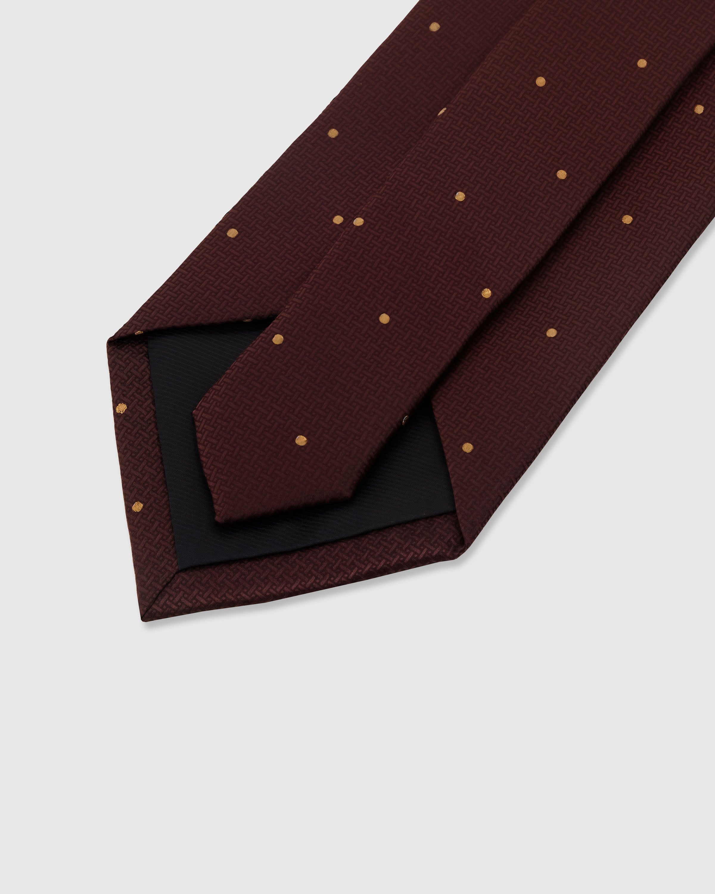 CLARET POLKA TIE