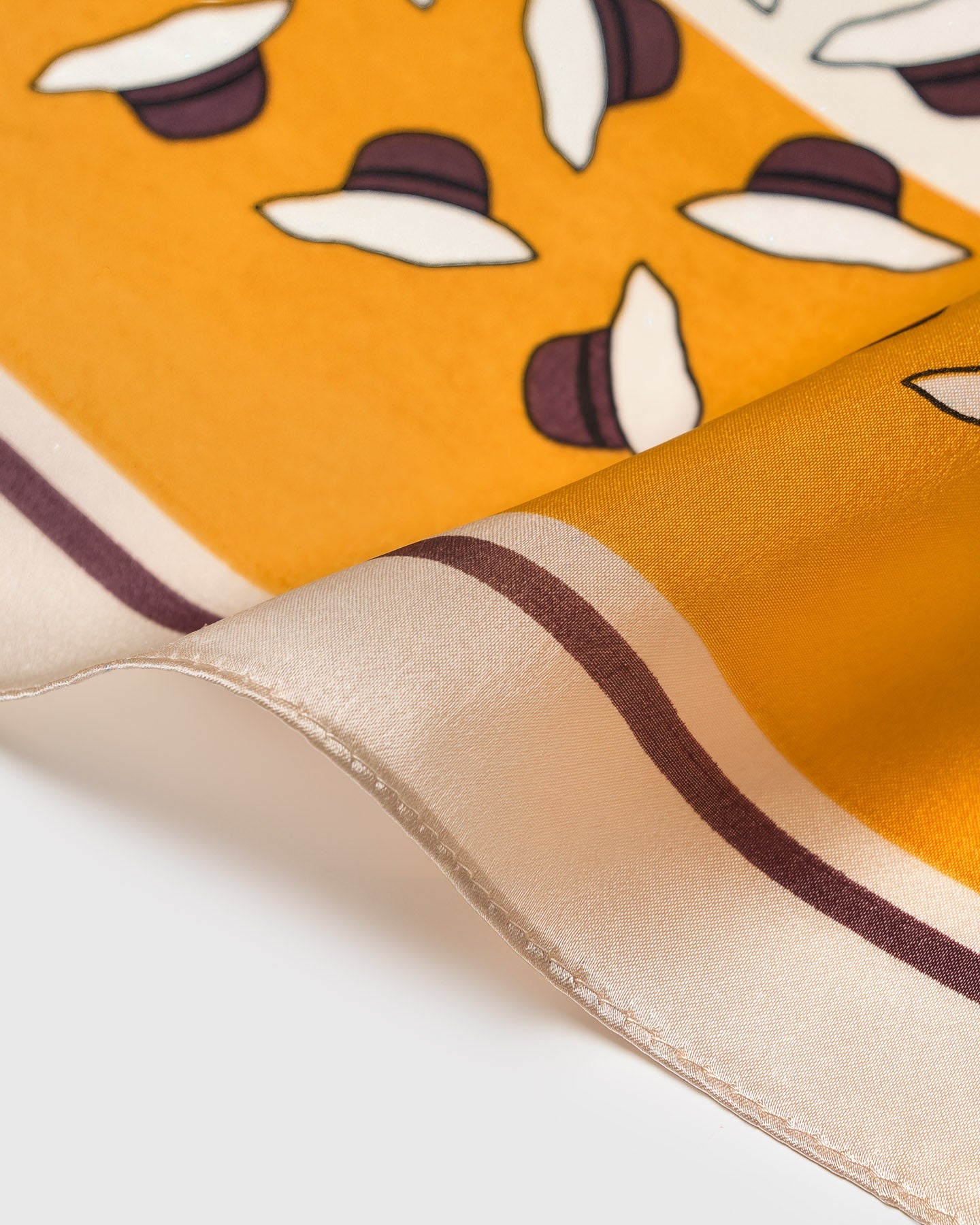 SAFFRON ORCHARD NA SILK SCARF