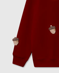 REINDEER AT ACORN NA MALAMBOT NA SWEATSHIRT