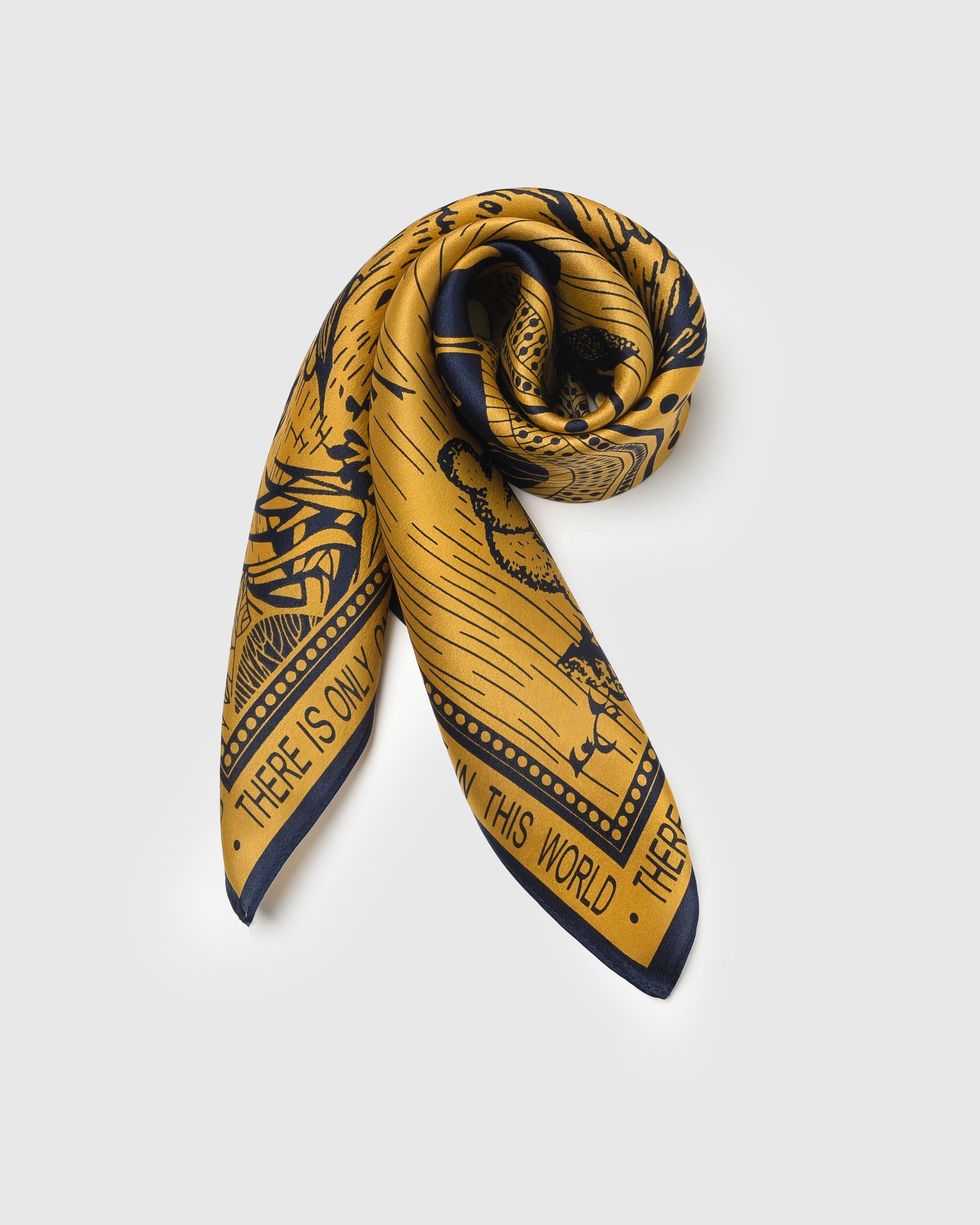 GOLDEN PARADISE SILK SCARF