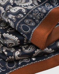MIDNIGHT PAISLEY NA SILK SCARF