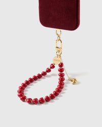 CHERRY CROISSANT HEART STRAP NG TELEPONO  