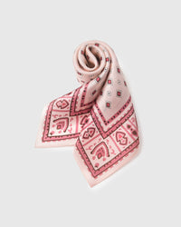 ROSEWATER TILE NA SILK SCARF