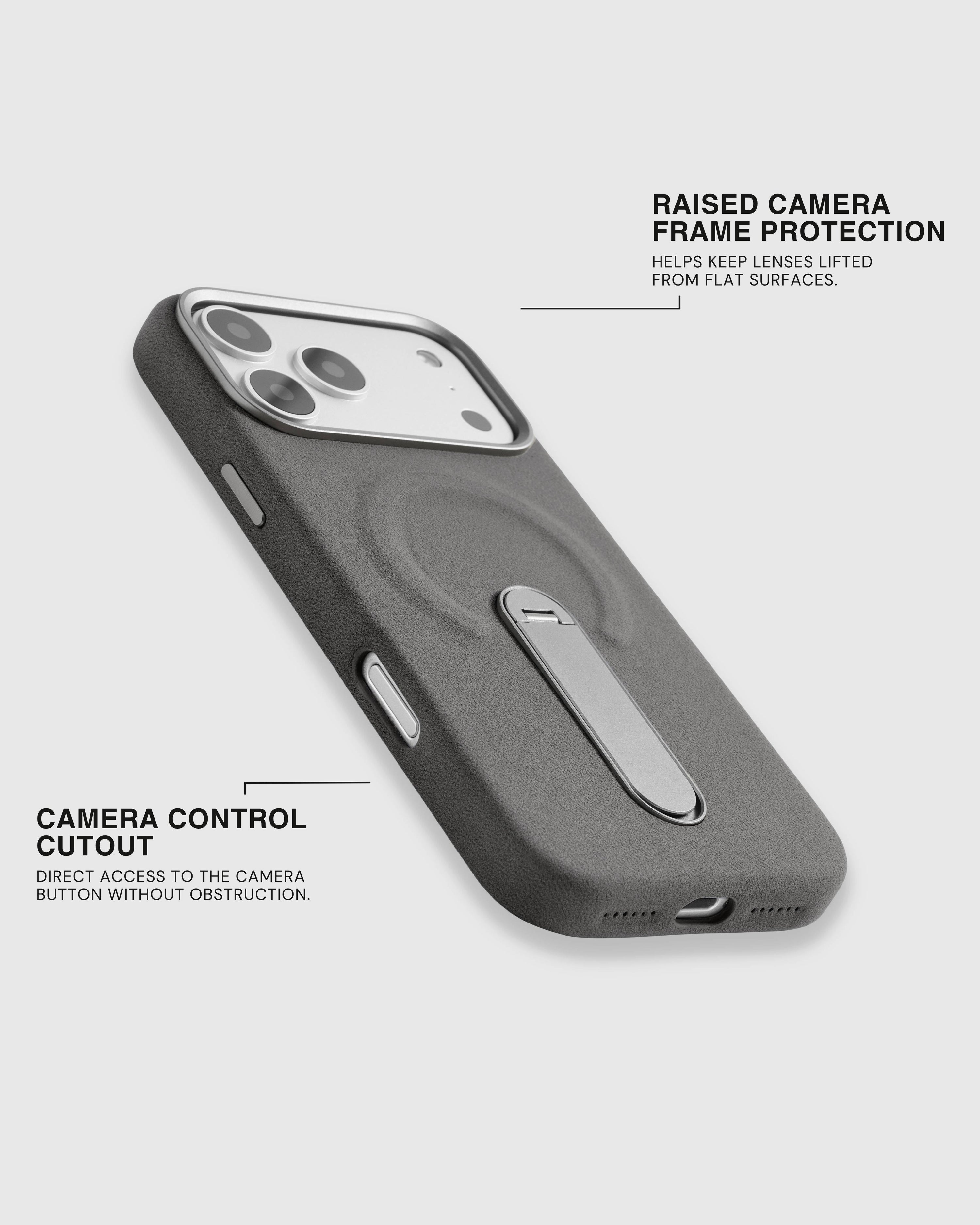 STAND CASE NG TELEPONO — GREY