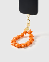 TANGERINE STAR STRAP NG TELEPONO  
