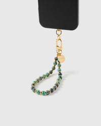 STRAP NG TELEPONO NA MAY TURQUOISE SPECKLE ORBIT
