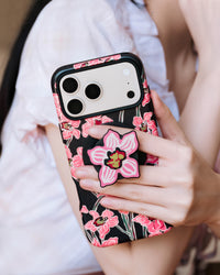 MIDNIGHT ORCHID NA CASE NG TELEPONO