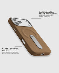 STAND CASE NG TELEPONO — OLIVE