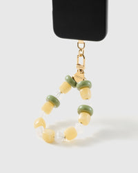 LEMON LIME MARBLE MIX NA STRAP NG TELEPONO