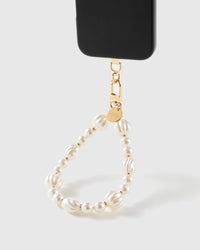 STRAP NG TELEPONO NA IVORY PEARL