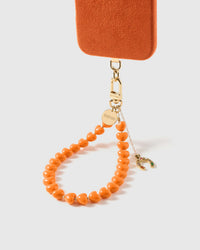 TANGERINE HORSESHOE HEART STRAP NG TELEPONO  