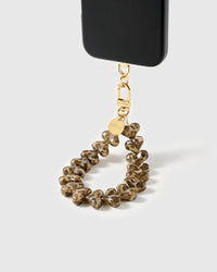 SMOKE LEOPARD HEART STRAP NG TELEPONO  