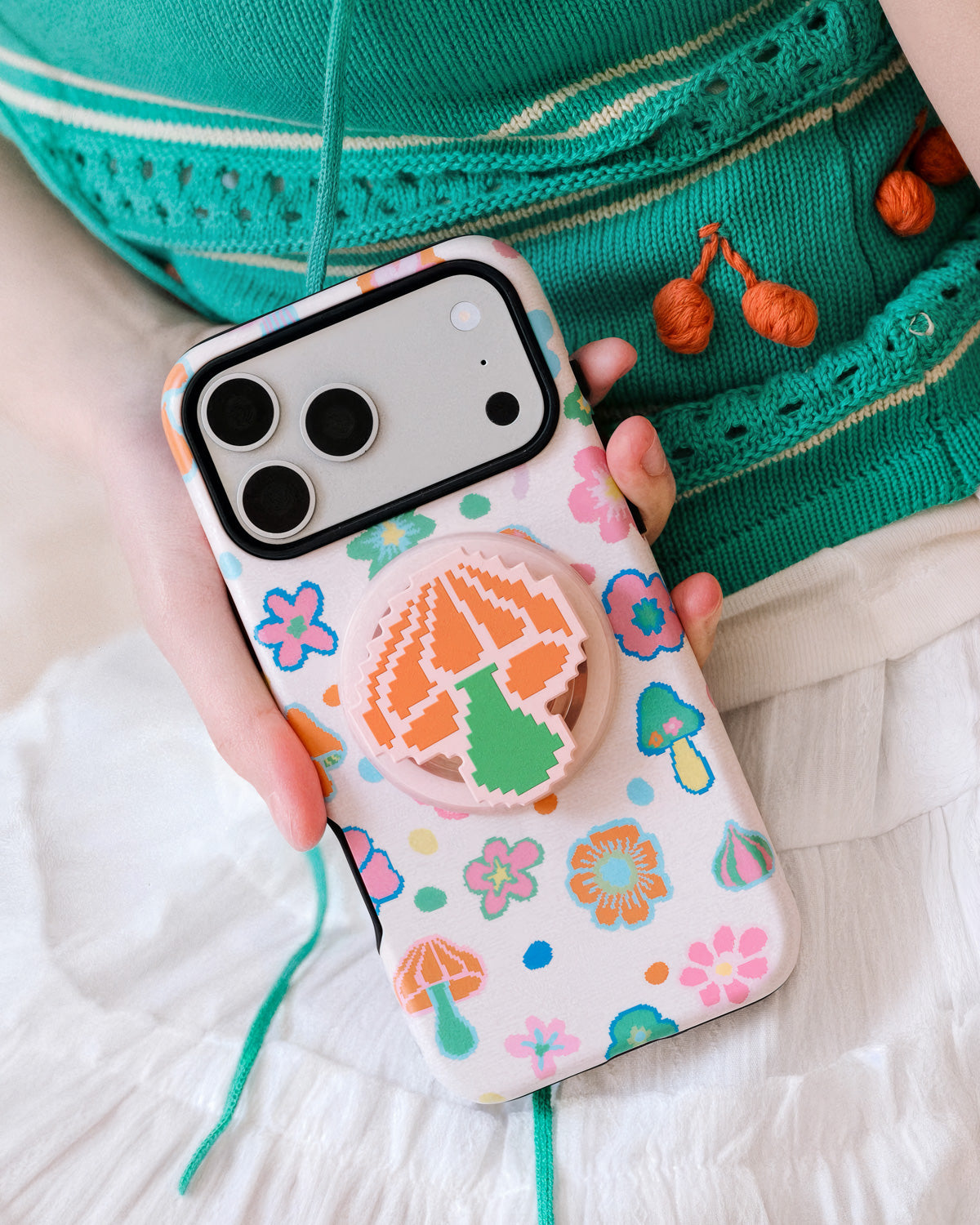 PIXEL MUSHROOM CASE NG TELEPONO  