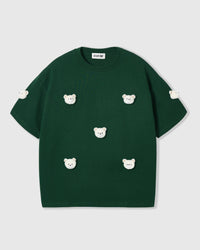 TEDDY CHECK-EAR NA PALAMUT NA T-SHIRT