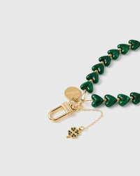 EMERALD CLOVER HEART STRAP NG TELEPONO  