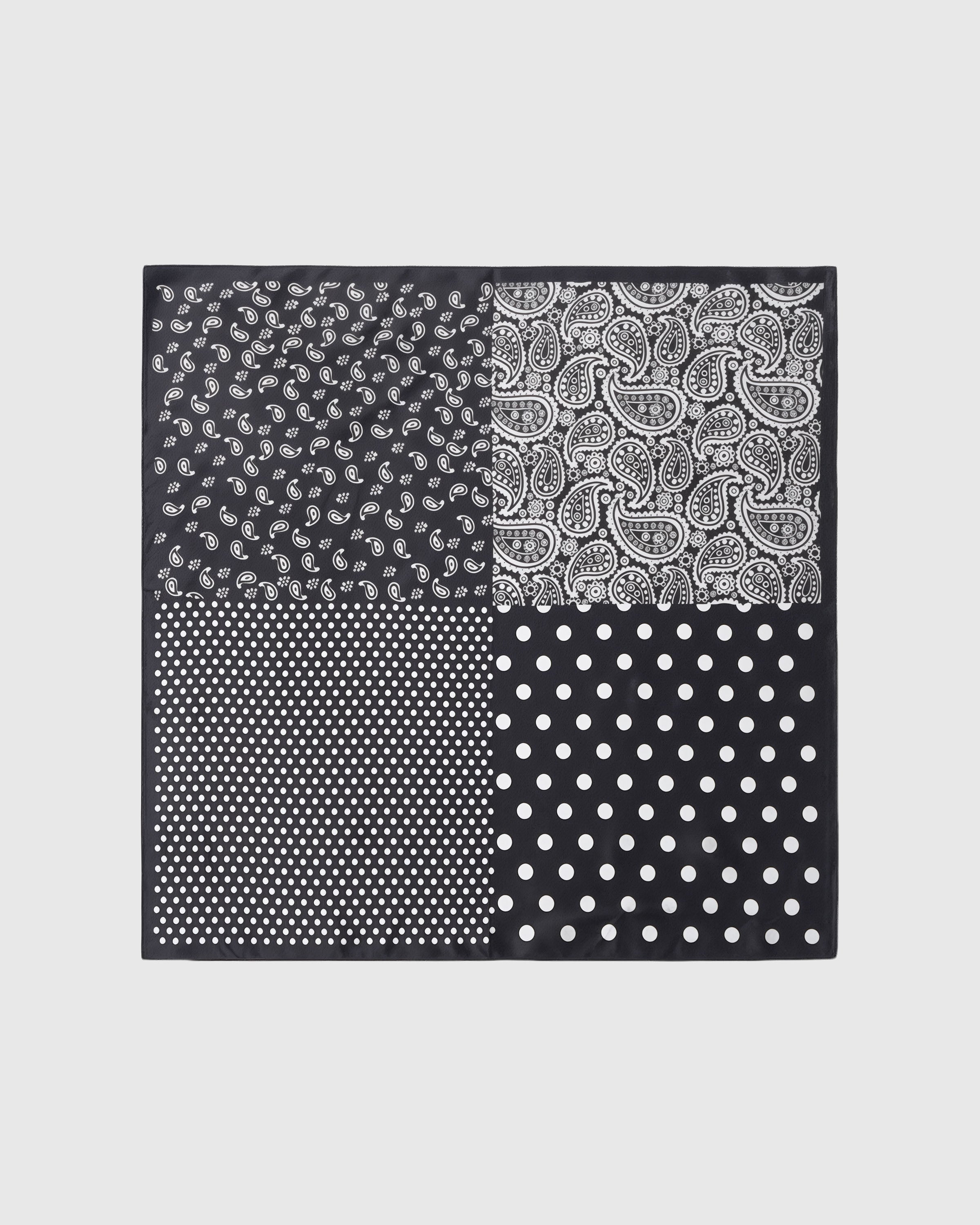 MONOCHROME MIX NA SILK SCARF