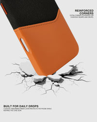 WALLET NA CASE PARA SA TELEPONO — BLACK ORANGE