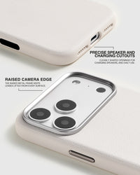 BEZEL LEATHER PHONE CASE — PUTI