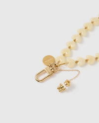 IVORY TEDDY HEART STRAP NG TELEPONO  