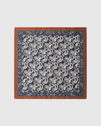 MIDNIGHT PAISLEY NA SILK SCARF