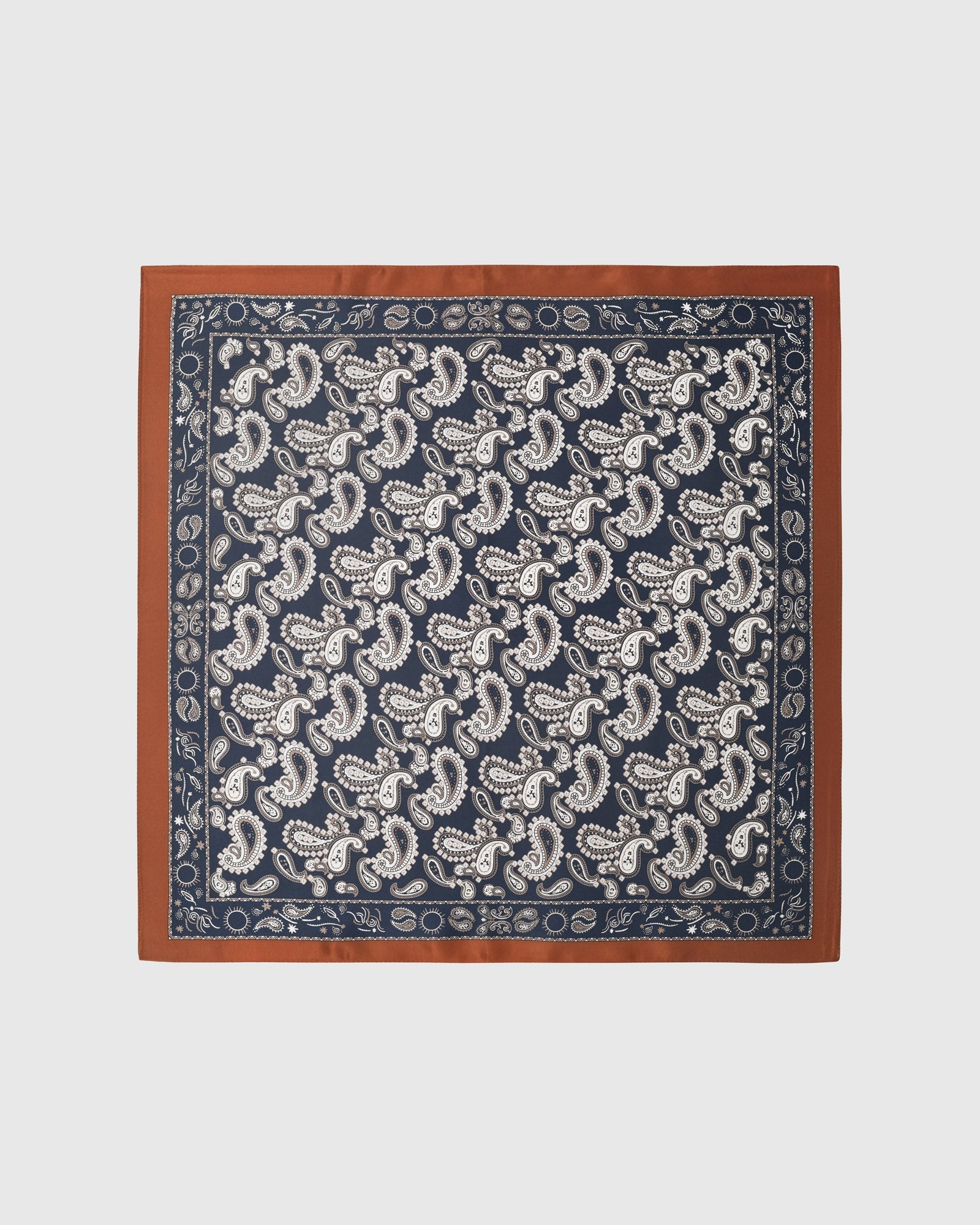 MIDNIGHT PAISLEY NA SILK SCARF