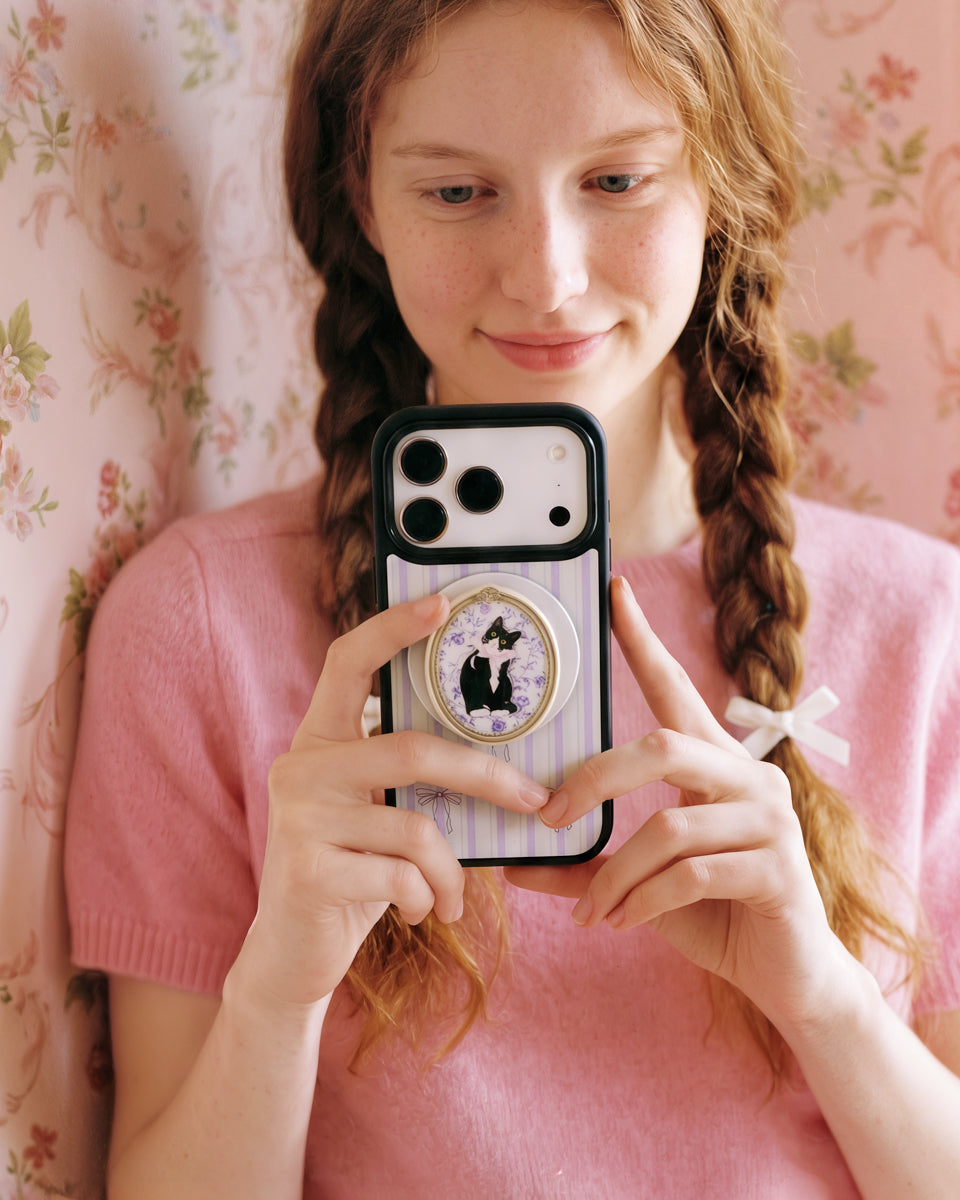 FRAMED TUXEDO CAT PHONE CASE