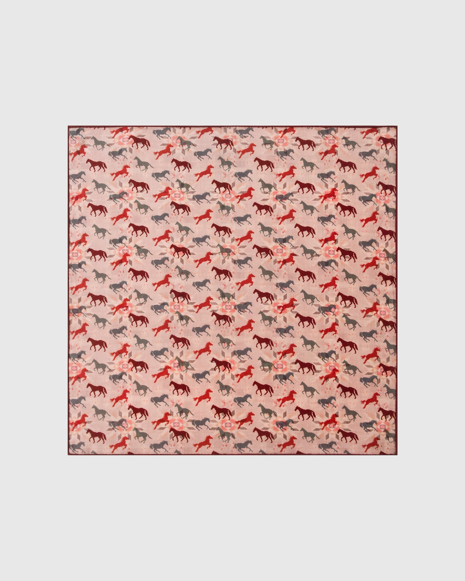 GALLOPING HORSES NA SILK SCARF