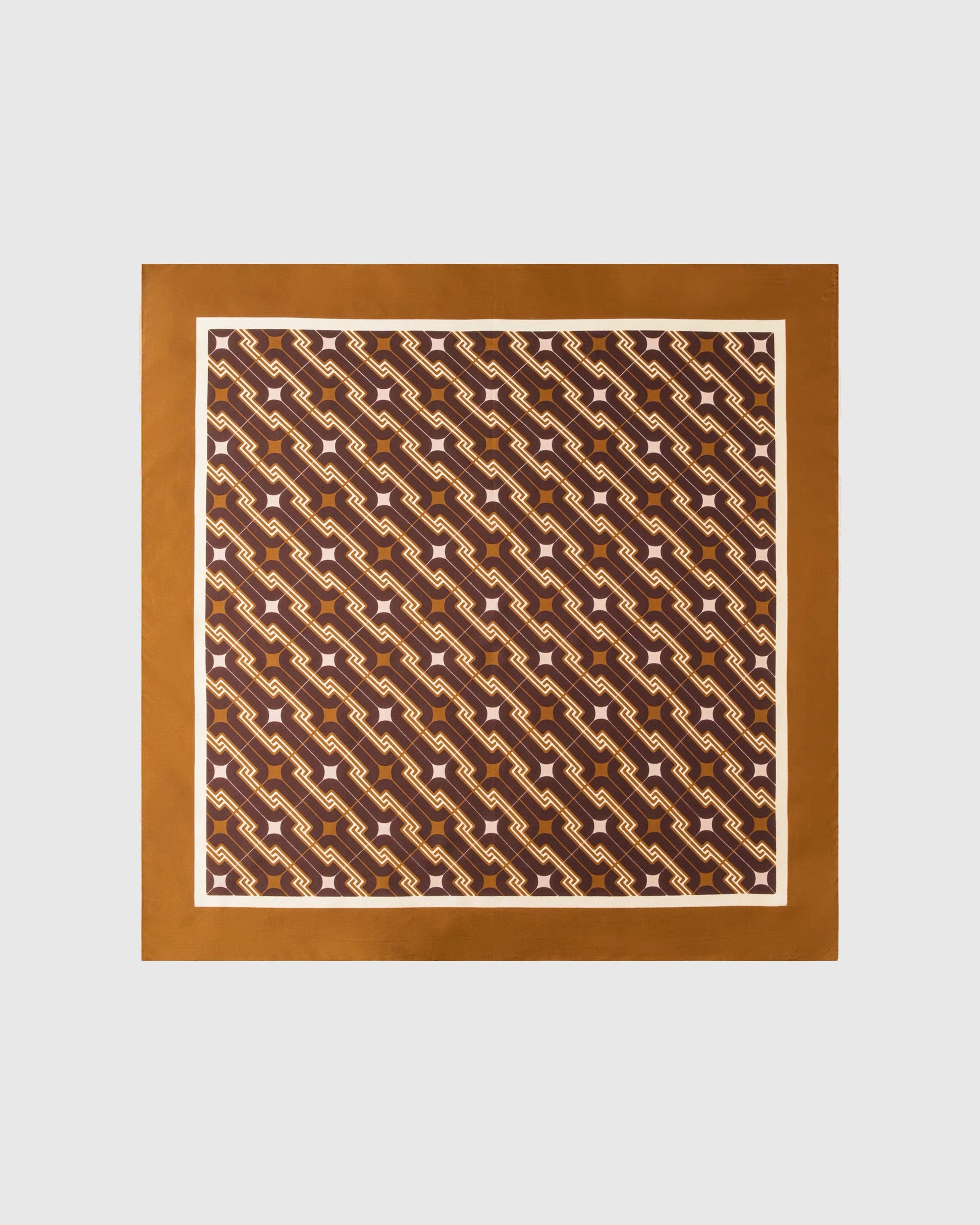 TOBACCO DECO NA SILK SCARF