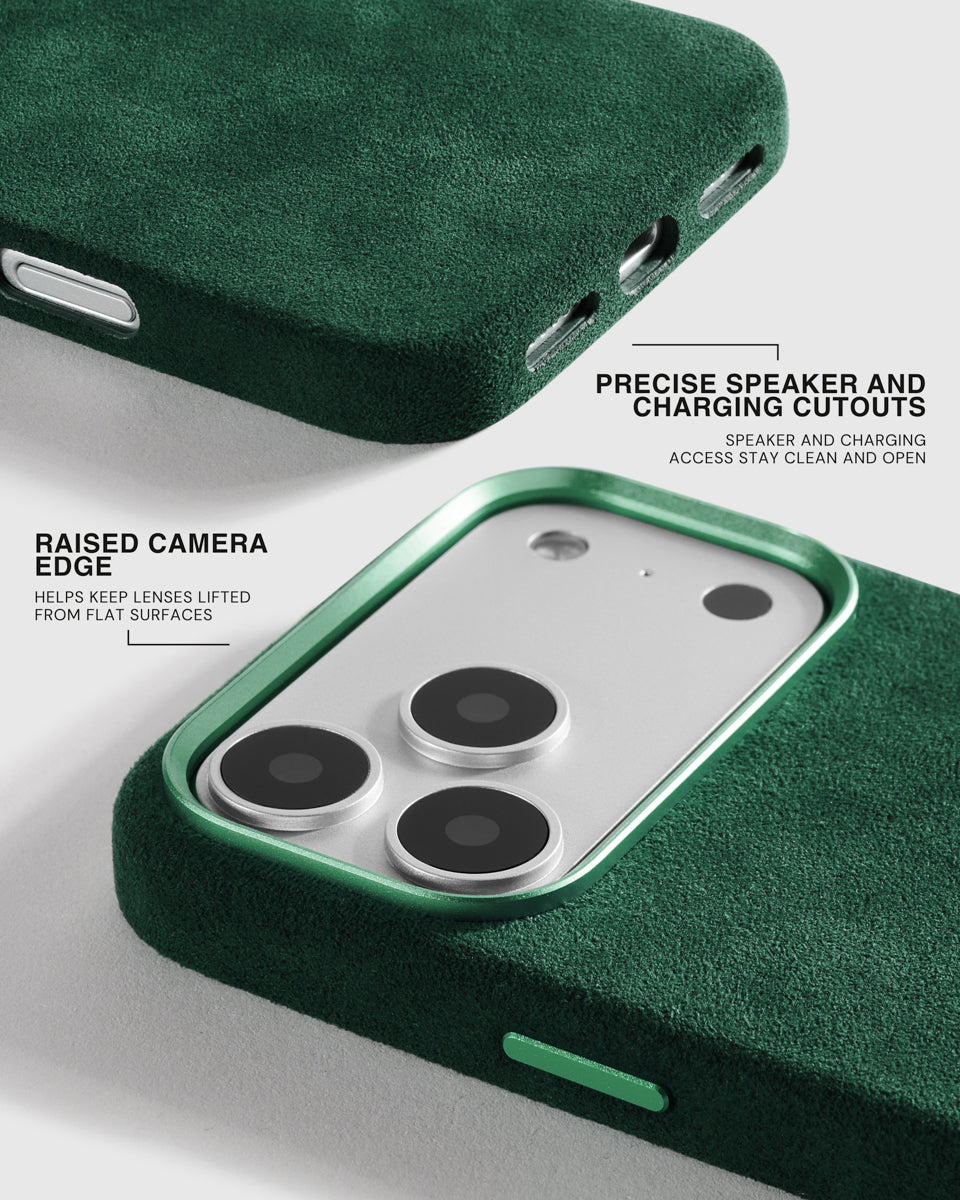 ALCANTARA NA CASE NG TELEPONO — EVERGREEN