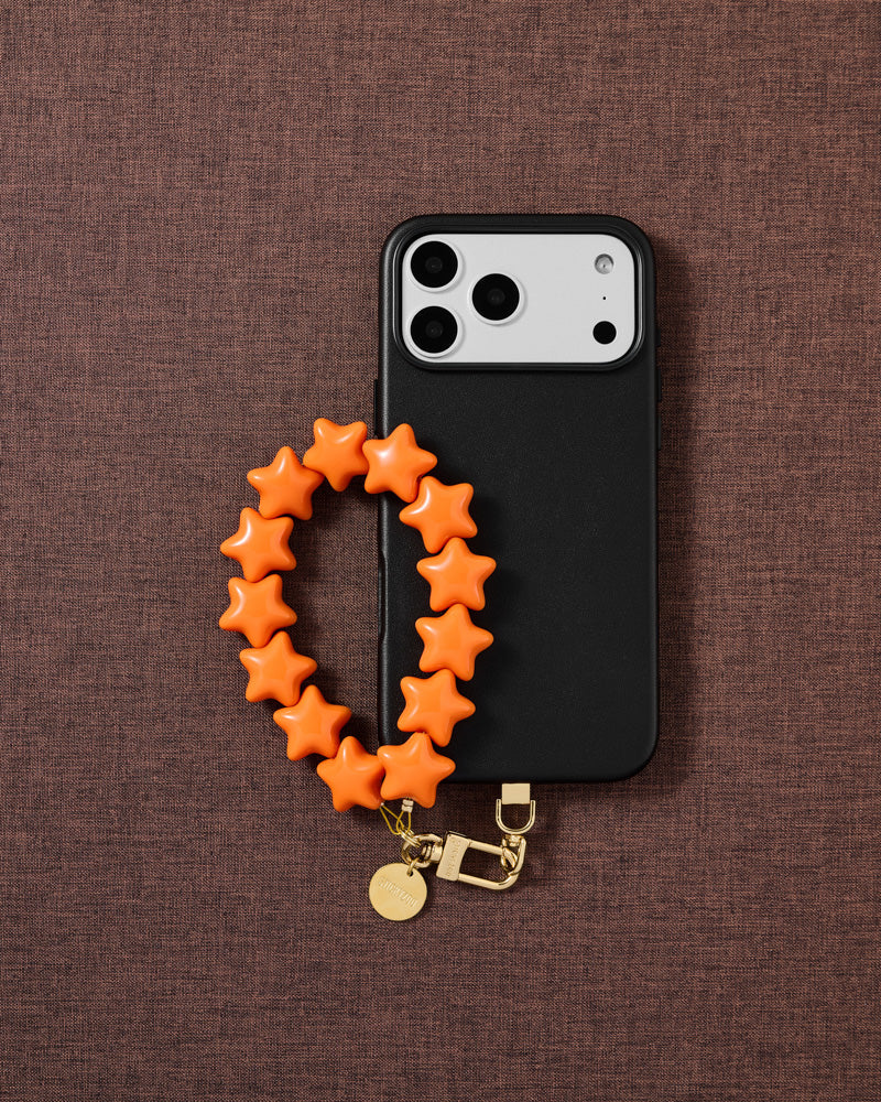 TANGERINE STAR STRAP NG TELEPONO  