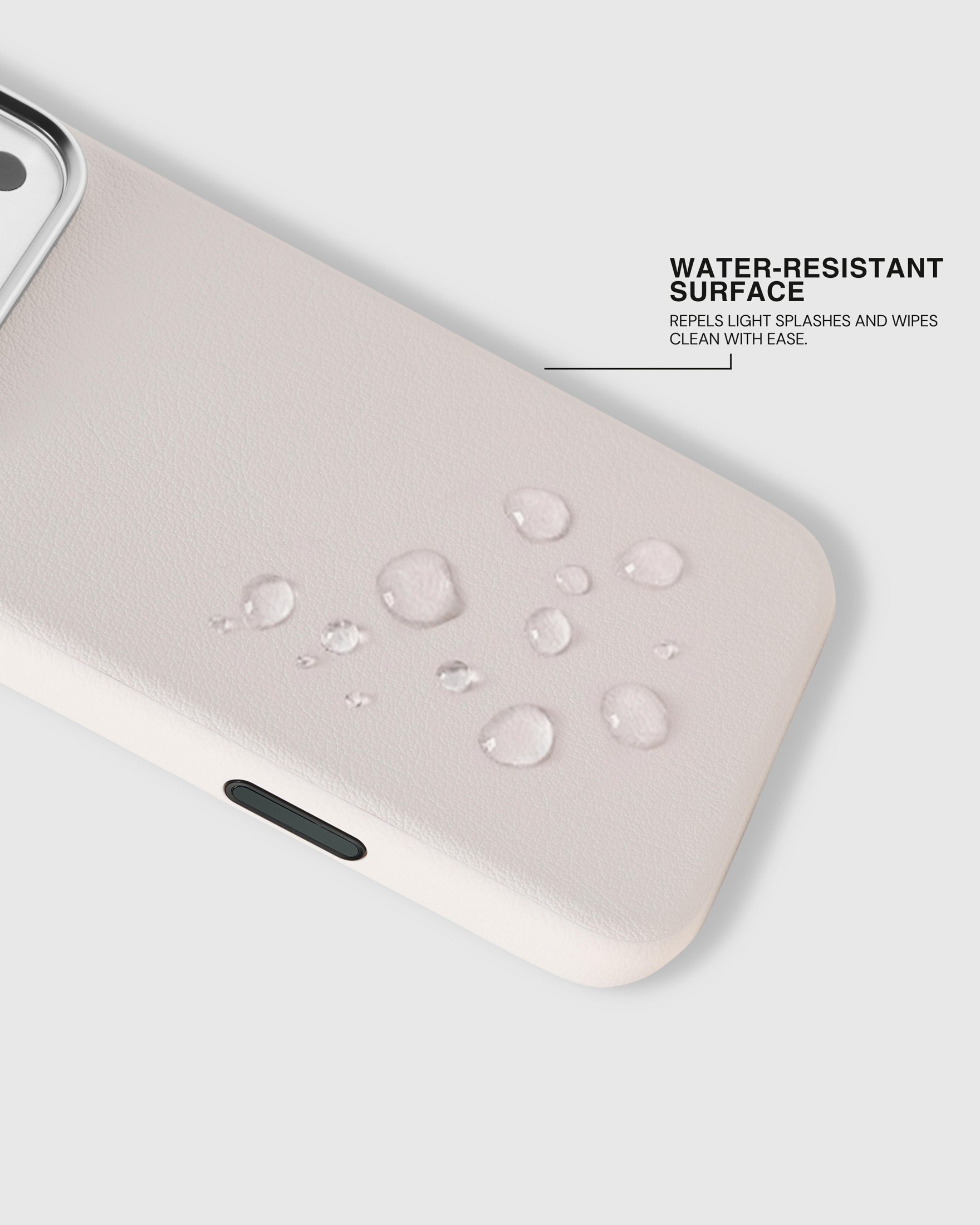 BEZEL LEATHER PHONE CASE — PUTI