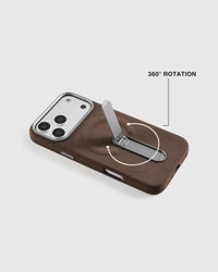 STAND CASE NG TELEPONO — BROWN