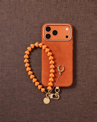 TANGERINE HORSESHOE HEART STRAP NG TELEPONO  