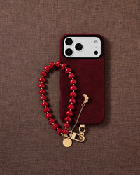 CHERRY CROISSANT HEART STRAP NG TELEPONO  