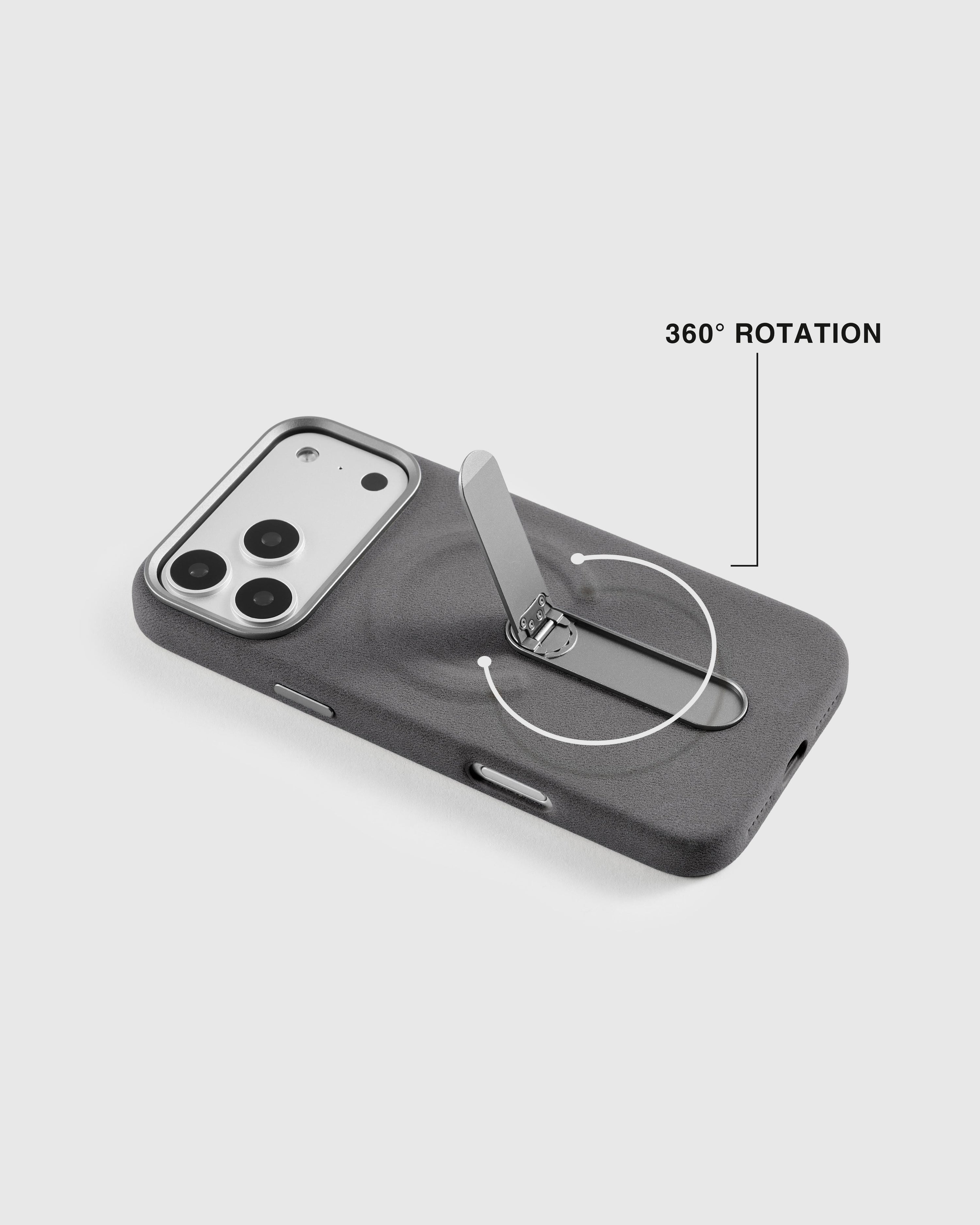 STAND CASE NG TELEPONO — GREY