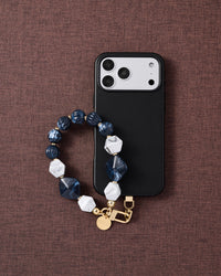 STRAP NG TELEPONO NA MAY SAPPHIRE MARBLE CLUSTER