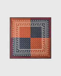 SADDLE BANDANA SILK SCARF