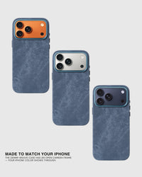 DENIM NA CASE PARA SA TELEPONO — STONEWASH