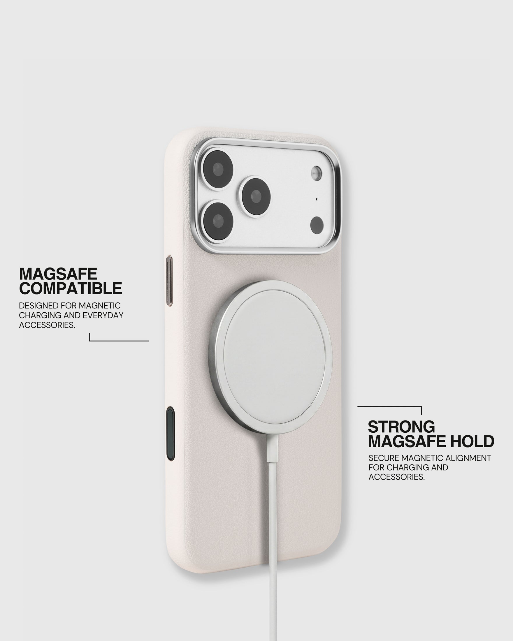 BEZEL LEATHER PHONE CASE — PUTI