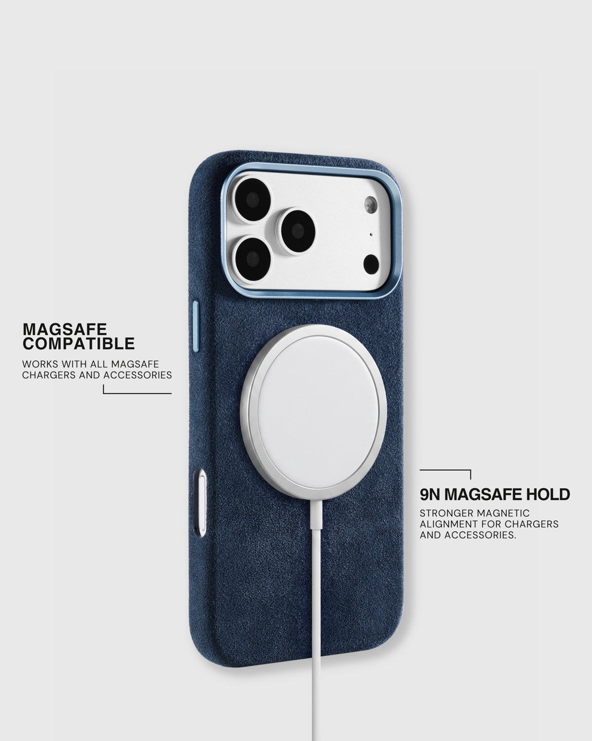 ALCANTARA NA CASE NG TELEPONO — COBALT