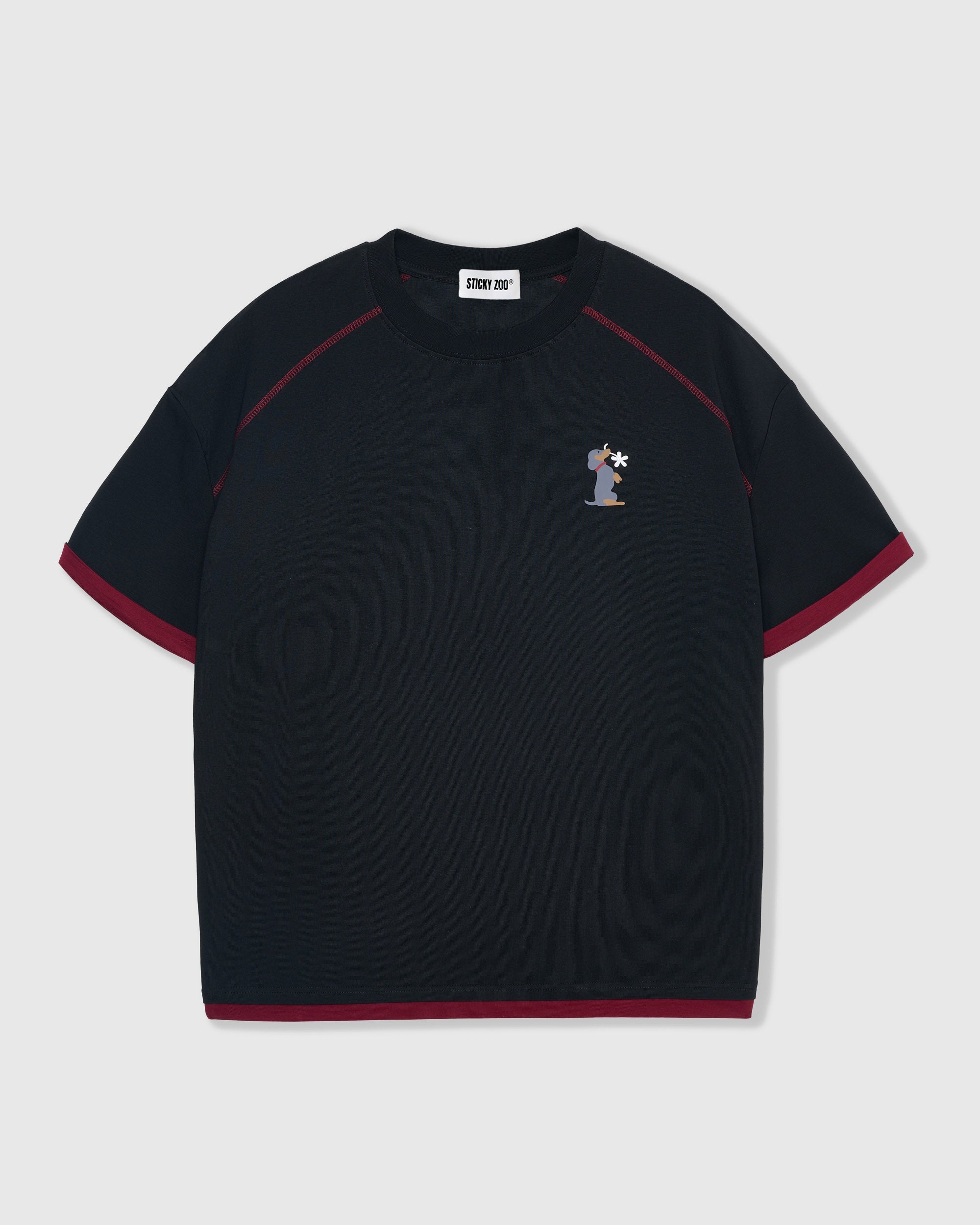DACHSHUND BLOOM RINGER T-SHIRT