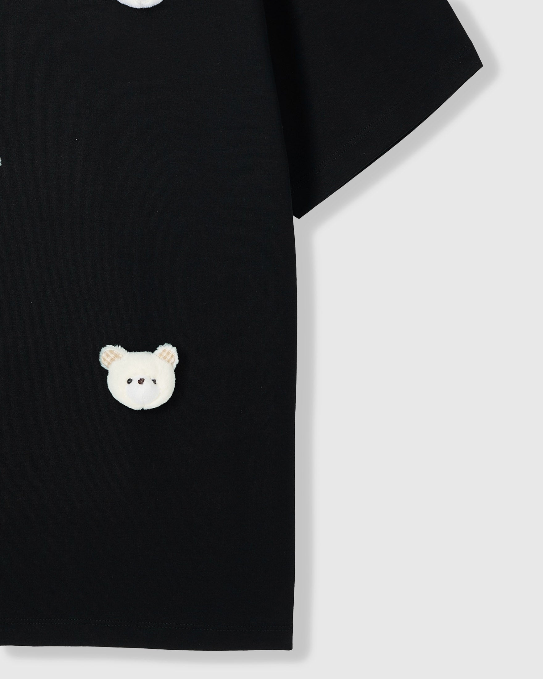 TEDDY CHECK-EAR NA PALAMUT NA T-SHIRT